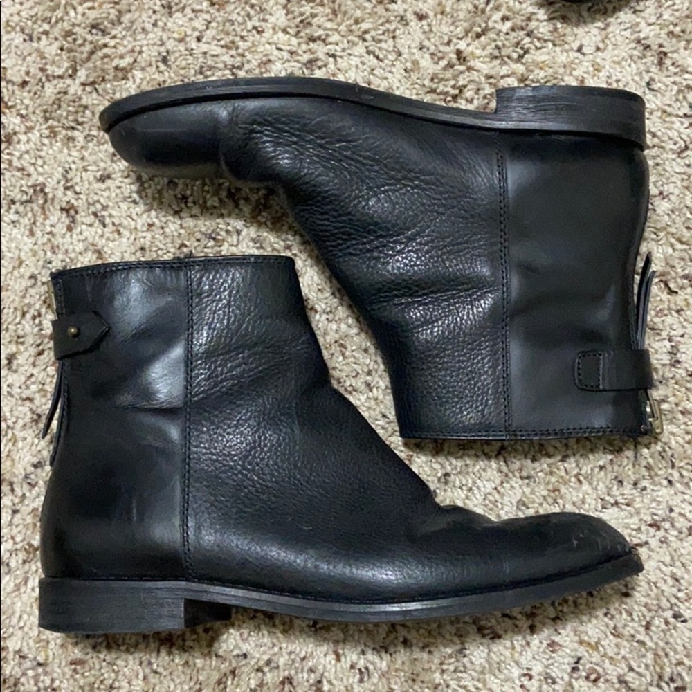 Madewell leather booties!